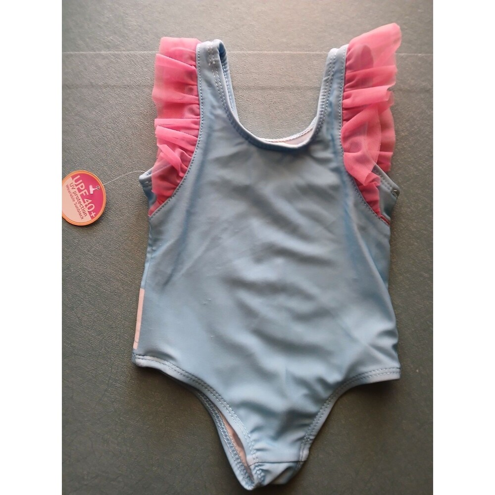 Girls Unicorn One Piece Swimsuit 12month old UV Protection NWT - Picture 2 of 6